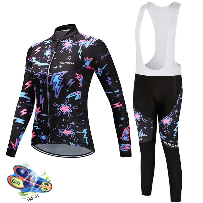 Sporting 2022 Spring/Autumn Women Long Sleeve Cycling Clothing Bicycle Wear MTB  - £44.70 GBP