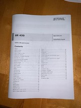 BR 430 BR430 Stihl Backpack Blower Illustrated Parts Diagram List Manual - £10.17 GBP