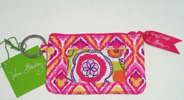 Disney Vera Bradley Bouncing Bouquet Zip ID Case Pink Yellow New - £39.83 GBP