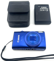 Canon PowerShot ELPH 170 IS Digital Camera BLUE 20MP 12x Zoom Tested Near Mint - £248.31 GBP