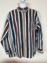 Loafers Reed &amp; James Colorful Striped Button Up Shirt Long Sleeve Mens XL - $11.59