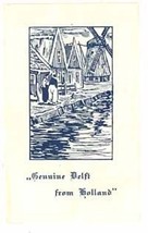 Delft pottery advertising brochure vintage china   - £11.19 GBP