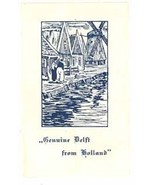 Delft pottery advertising brochure vintage china   - €12,05 EUR Delft pottery advertising brochure vintage china   - €12,05 EUR