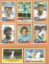1981 Topps Kansas City Royals Team Lot 28 Diff 3 George Brett Team 2 Willie Wils - £8.65 GBP
