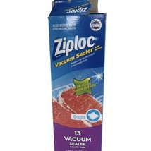 Ziploc Vacuum Sealer Bag Refills Gallon Size 13 Freezer Bags Total Open Box - £14.68 GBP