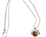 Justice Girls Necklace Gold Tone Smiley Face Pendant Costume  Jewelry - $5.58