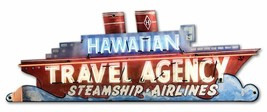 Hawaiian Travel Neon Design Metal Sign (not real neon) - £46.50 GBP