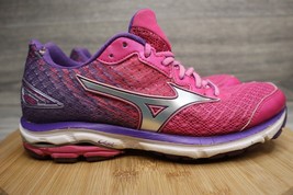 Mizuno Shoes Womens 8.5 Pink/Purple Wave Rider 19 Road Running - £28.47 GBP