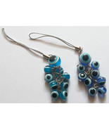TWO Evil eye protection beads phone straps kabbalah charm from Israel  - £5.99 GBP