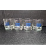 CSX Transportation Railway Rocks Glass, Low Ball Tumbler, Blue Logo, Set... - $32.58 CAD