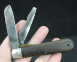 Vintage Kutmaster Pocket Knife UTICA NY USA beautiful wood ESTATE SALE old - £26.45 GBP