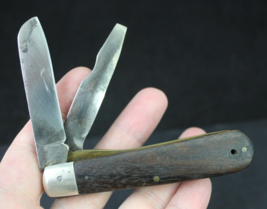 Vintage Kutmaster Pocket Knife UTICA NY USA beautiful wood ESTATE SALE old - $32.99