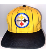 VTG Pittsburgh Steelers Hat NFL Pinstripe Snapback Embroidered Young An ... - £134.79 GBP