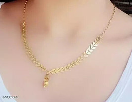 Indian Joharibazar GoldPlated Kundan Chain Necklace Pendant Heart Jewelry Set a - £10.66 GBP