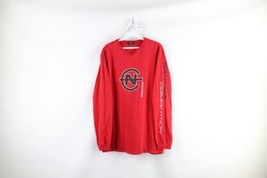 Vintage 90s Nautica Competition Mens Large Faded Spell Out Long Sleeve T-Shirt - £31.02 GBP