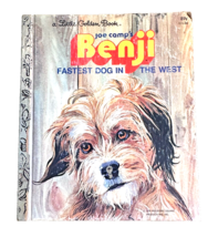 1978 Little Golden Book Joe Camp&#39;s Benji Fastest Dog in the West - $5.94