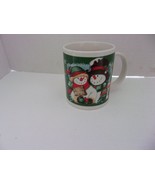Christmas Mug Snow Man &amp; Woman Let It Snow - $94.31 MXN