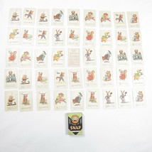Vintage 1920s Snap Card Game &amp; Box Whitman Art Deco Anthropomorphic Animals RARE - £47.18 GBP