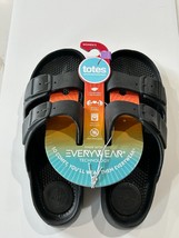 Totes Sandals Women&#39;s Size 11 Black Lightweight Comfortable Washable NWT $27 - £6.93 GBP