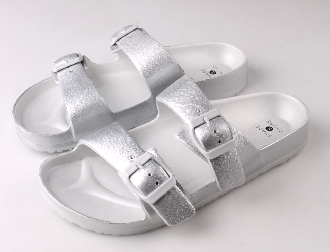 Shade & Shore Damen Neida EVA Zwei Band Fußbett Slide Sandalen Größe 8 US Neu Item image 3