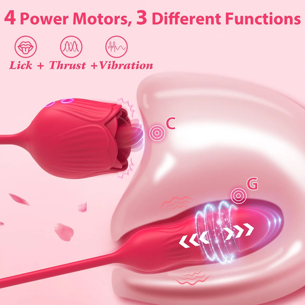 Play 2 In 1 Rose A Female Tongue Licking Aoris A A A A Love Egg  Adults s for Wo - £45.39 GBP