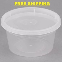 240 CASE 12 OZ Microwavable Clear Round To Go Plastic Deli Food Containe... - £60.97 GBP
