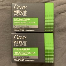 Dove Men+Care Body/Face Bar, Extra Fresh, 2 Count &amp; Hydrate Shaving Gel FREE - £13.11 GBP