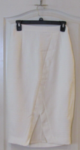 JLO Jennifer Lopez White Textured Pencil Skirt Women s Sz 0 NWT MSRP$58 ... - $20.47