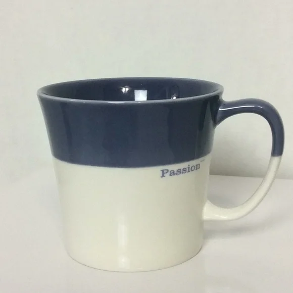 STARBUCKS TAZO PURPLE PASSION Bone China Mug  2010 Coffee Tea - $23.31 CAD