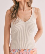 Sadie &amp; Sage maddie ribbed tank in Blush - £30.29 GBP