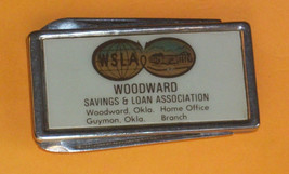 Wsla Woodward Savings &amp; Loan Bank Guymon Oklahoma Barlow Money Clip Pocket Knife - £23.60 GBP