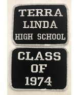 TERRA LINDA HIGH SCHOOL SEW/IRON PATCH EMBROIDERED YEARBOOK LETTERMAN JA... - $23.31 CAD