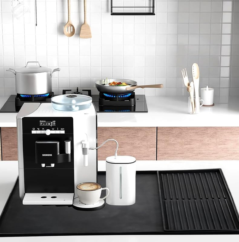 Coffee Bar Mat for Countertop, Emptycolor Heat Resistant Non-Slip Silicone Coffe Item image 3