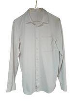 Lululemon Commission Long-Sleeve Shirt Pocket Dove Grey Men's Size Small  - $17.64