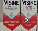 2 Bottles Visine Red Eye Hydrating Comfort Redness Relief and Lubricant ... - $22.76