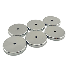 Master Magnetics round Base Magnet Fastener with 0.197&quot; Center Hole Chrome - £13.50 GBP