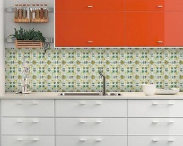 6" X 6" Green Yellow Melo Peel and Stick Tiles - $1,732.76 MXN