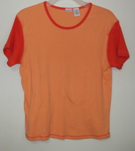 Womens North Crest Orange Short Sleeve Top Size XL - $3.95
