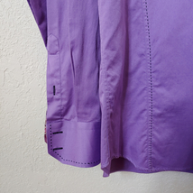 Deluxe Collection | Men's Purple Long sleeve Button down Casual Shirt | Sz. 3 image 6