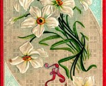 A Happy Easter Star of Bethlehem Flowers Embossed 1911  DB Postcard E4 - $10.84