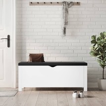  Storage Box White Engineered wood, Faux leather - $3,332.09 MXN