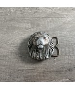 Vintage 1978 BERGAMOT J-145 Brass Works Lion Head Brass Belt Buckle Made... - $392.39 MXN