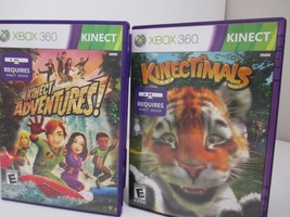 XBOX 360 Kinect Adventures! and Kinectimals video games requires Kinect Lot of 2 - £11.64 GBP