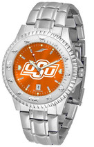 Oklahoma State Cowboys Men Competitor Steel AnoChrome Watch - £75.14 GBP