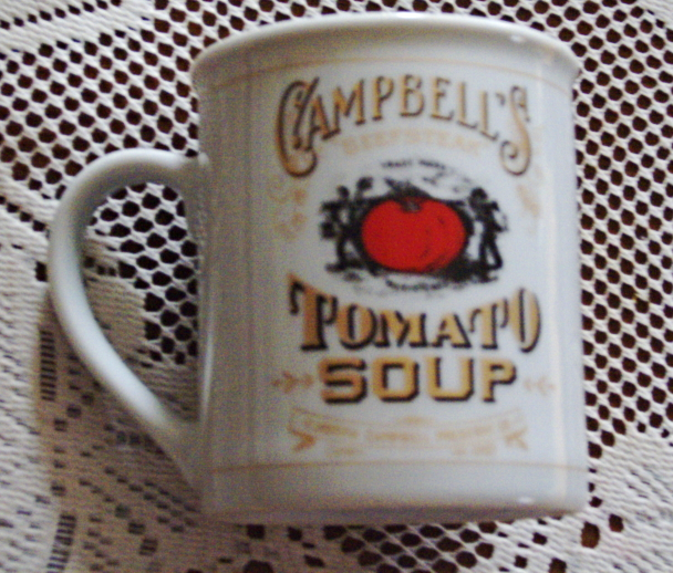 Campbell&#39;s Soup 125th Anniversary Beefsteak Tomato Soup Mug- Ceramic-1994 - $7.00