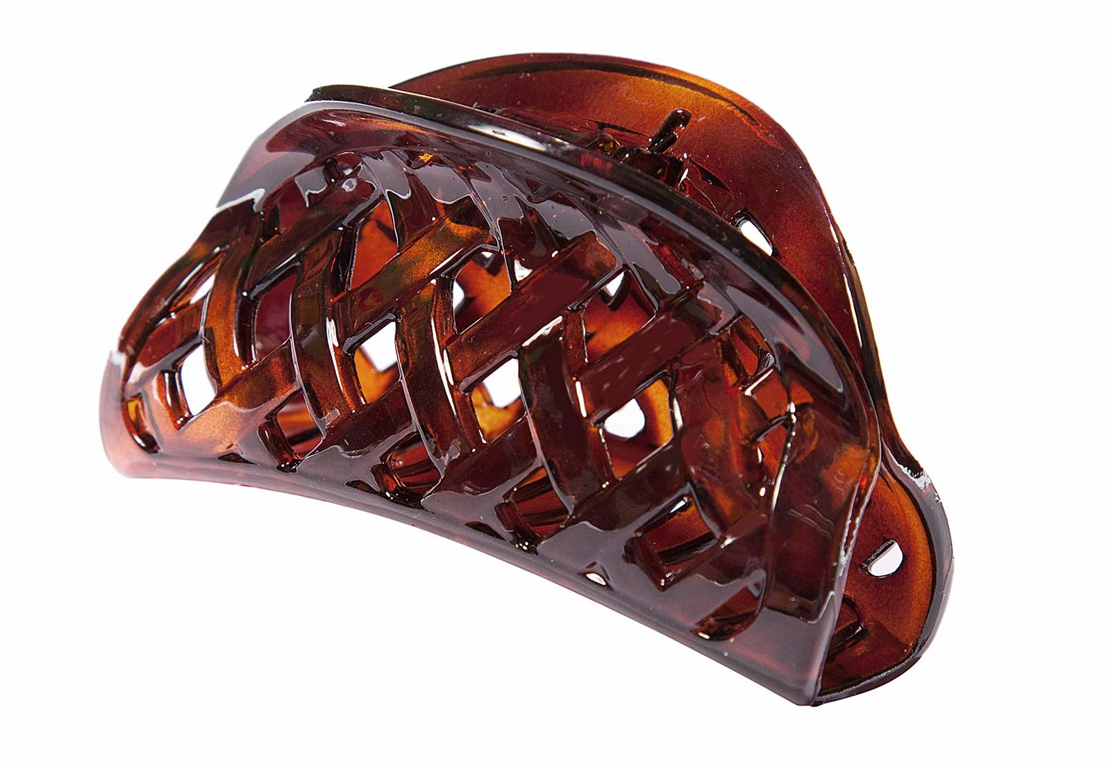 Caravan Caravan basked weave hair claw in tortoise shell color made in f... - $8.00