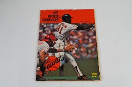 San Francisco Giants 1977 Official Score Card Signed by Chicago Cubs Baseball  - £30.92 GBP