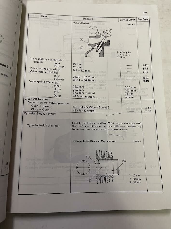 1983 1985 1988 1990 1994 Kawasaki KZ550 Arbre Service Réparation Shop Manuel OEM Item image 4