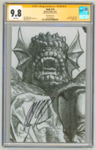 Cgc Ss 9.8 Alex Ross Signed Hulk #14 Comic Sketch Variant Cover Art Last Issue - $178.19