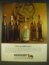 1963 Hennessy Cognac Ad - Vive la difference - $18.49
